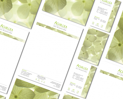 Achillea-Briefpapier-Visitenkarte