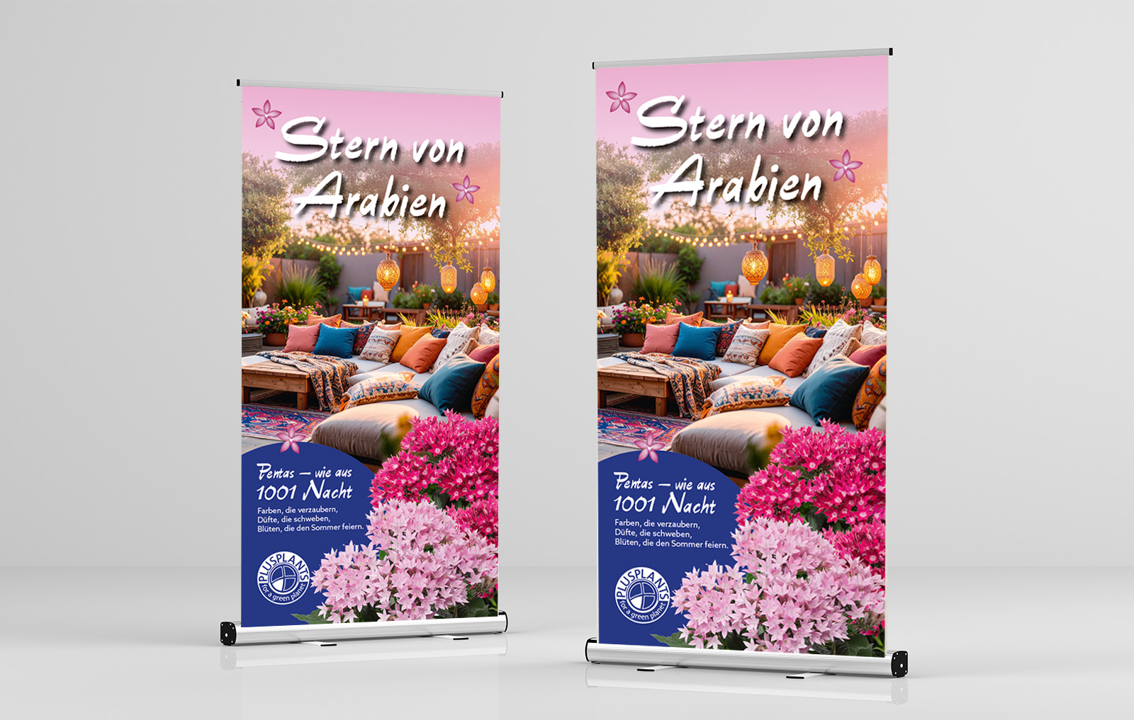 Roll-Up-Stern-von-Arabien